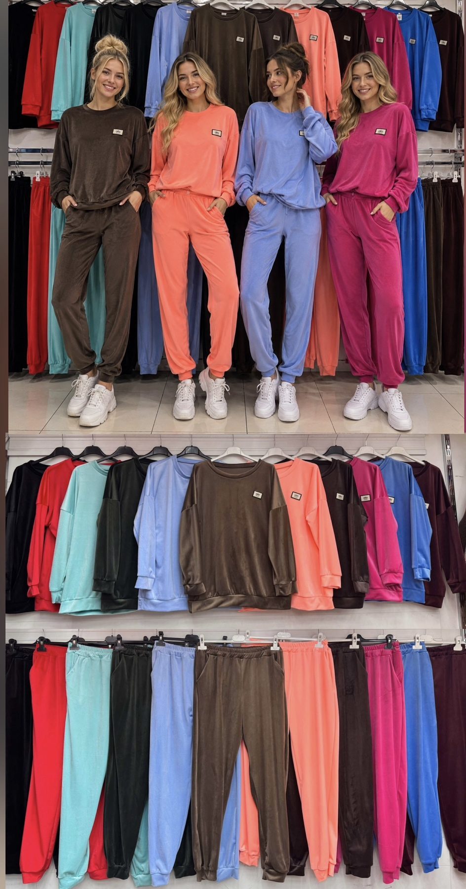 Komplety Damskie Włoskie_ size uni_ paczka 6szt_ mix kolor 3093403
