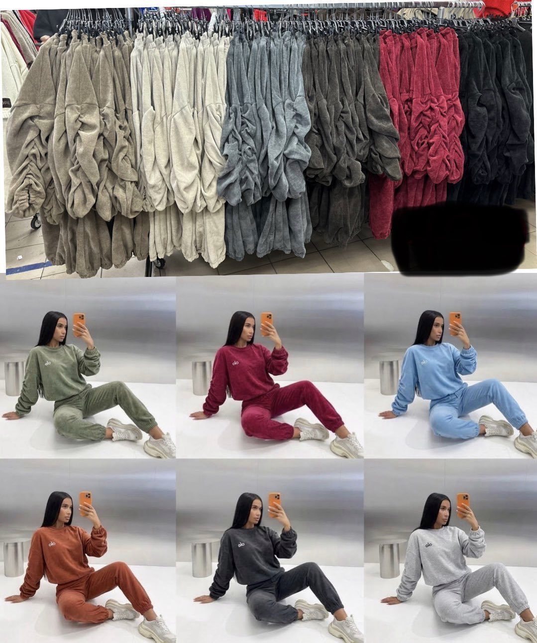 Komplety Damskie Włoskie_ size uni_ paczka 6szt_ mix kolor 3093623