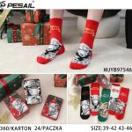 Skarpety świąteczne DAMSKA.SIZE: 35-42_( 24PAR/PACZKA) KOLOR JAK NA ZDZIĘCIU 7818455
