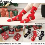 Skarpety świąteczne DAMSKA.SIZE: 35-42_( 24PAR/PACZKA) KOLOR JAK NA ZDZIĘCIU 7818462