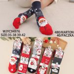 Skarpety świąteczne DAMSKA.SIZE: 35-42_( 40PAR/PACZKA) KOLOR JAK NA ZDZIĘCIU 7818497