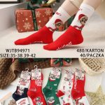 Skarpety świąteczne DAMSKA.SIZE: 35-42_( 40PAR/PACZKA) KOLOR JAK NA ZDZIĘCIU 7818504