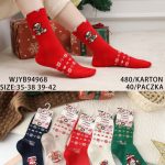 Skarpety świąteczne DAMSKA.SIZE: 35-42_( 40PAR/PACZKA) KOLOR JAK NA ZDZIĘCIU 7818526