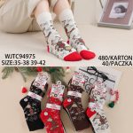 Skarpety świąteczne DAMSKA.SIZE: 35-42_( 40PAR/PACZKA) KOLOR JAK NA ZDZIĘCIU 7818534