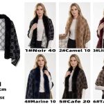 Szaliki Damskie_ paczka 12 szt _mix kolor 1154790
