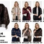 Szaliki Damskie_ paczka 12 szt _mix kolor 1154793