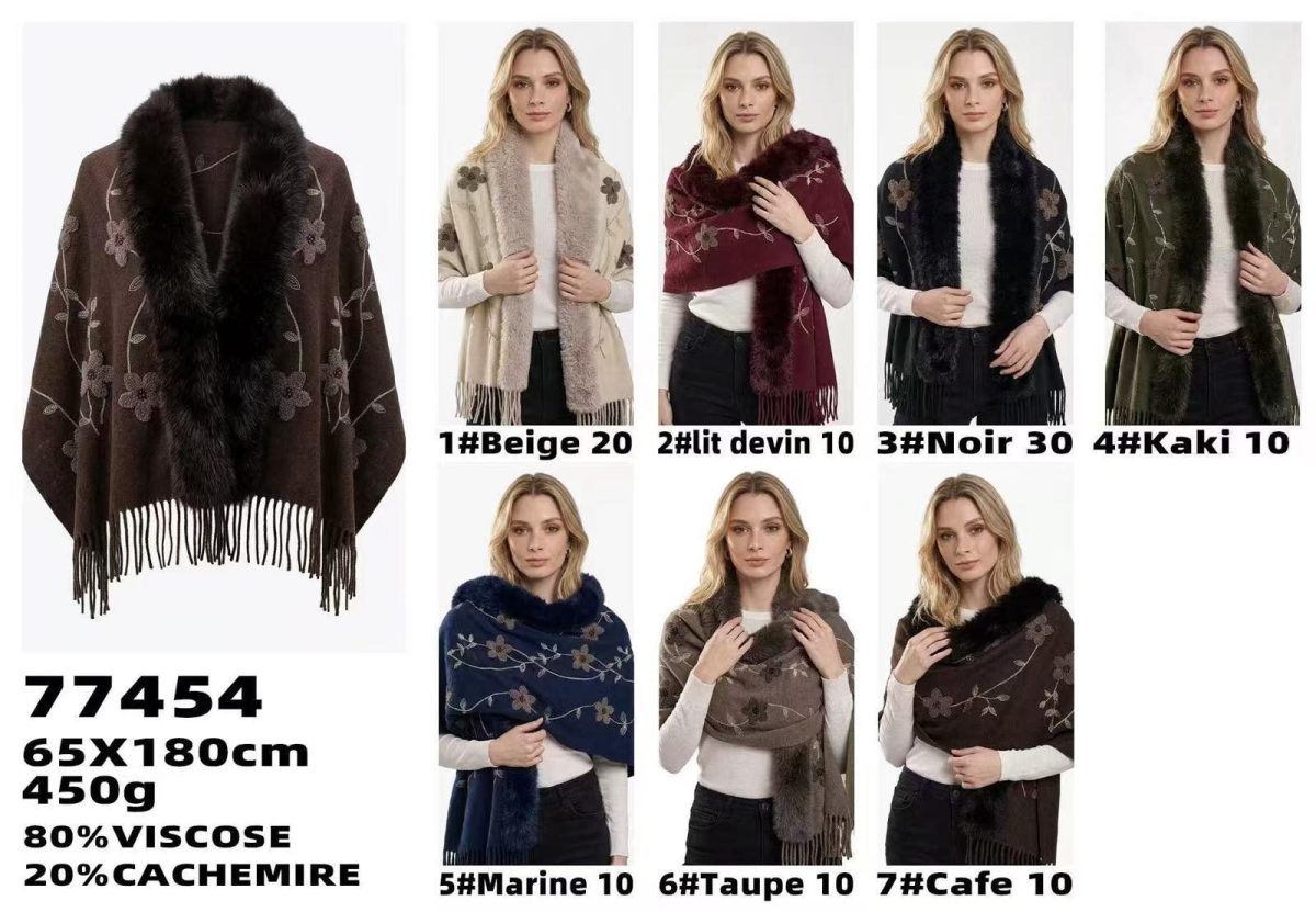 Szaliki Damskie_ paczka 12 szt _mix kolor 1154793