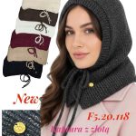 Czapki Damskie_ paczka 12 szt _mix kolor 1154807