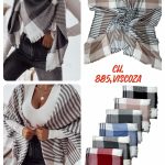 Szaliki Damskie_ paczka 12 szt _mix kolor 1154832