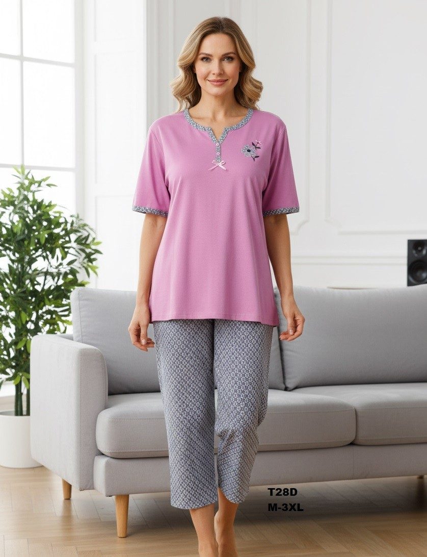 Piżamy DAMSKA TURECKA_size m-3xl_paczka 10 szt_mixkolor 5530493