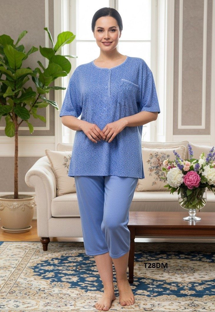 Piżamy DAMSKA TURECKA_size m-3xl_paczka 10 szt_mixkolor 5530500