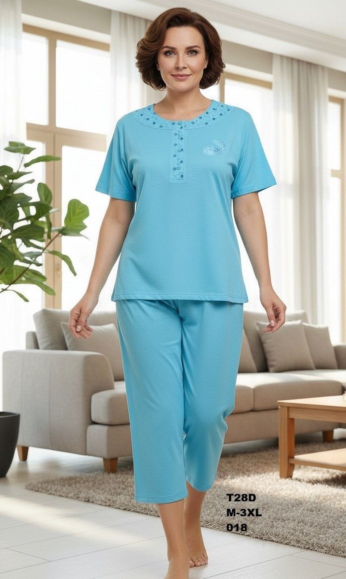 Piżamy DAMSKA TURECKA_size m-3xl_paczka 10 szt_mixkolor 5530508