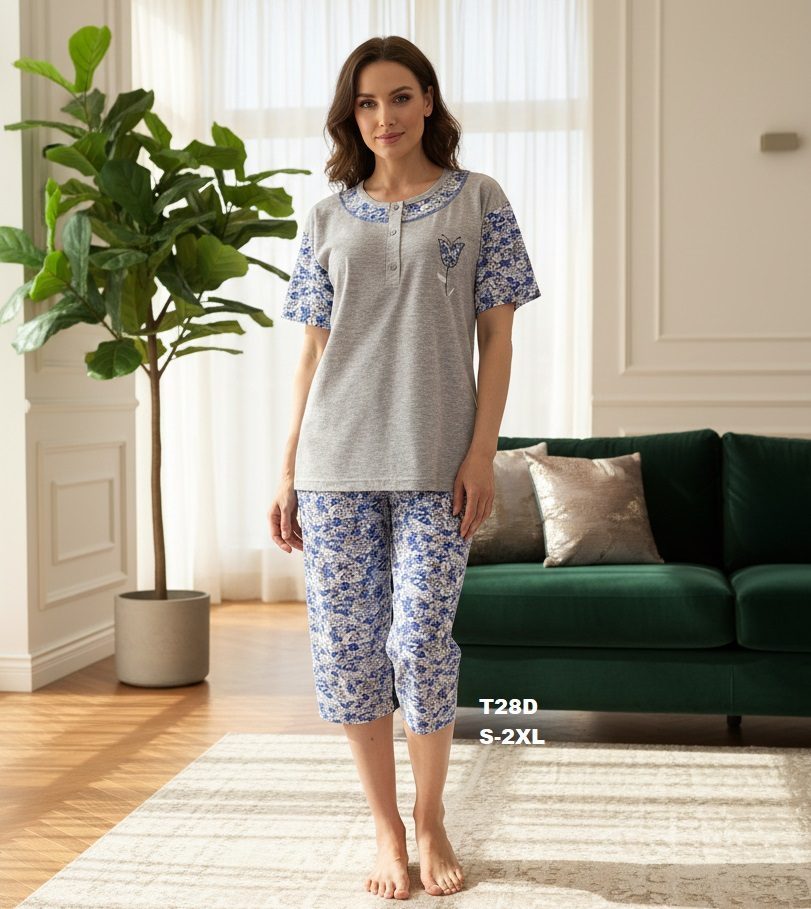 Piżamy DAMSKA TURECKA_size s-2xl_paczka 10 szt_mixkolor 5530525