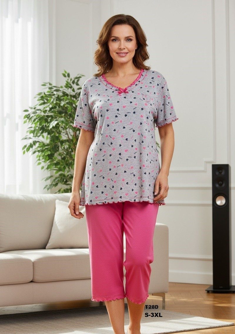 Piżamy DAMSKA TURECKA_size s-3xl_paczka 10 szt_mixkolor 5530527
