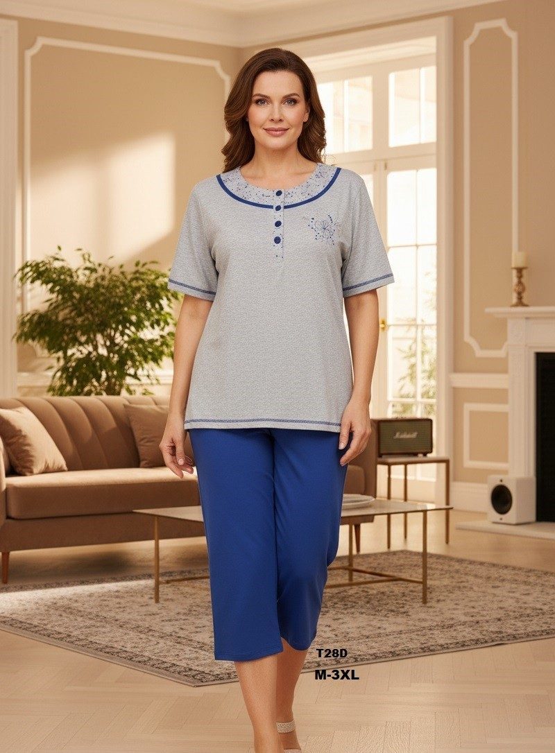 Piżamy DAMSKA TURECKA_size m-3xl_paczka 10 szt_mixkolor 5530528