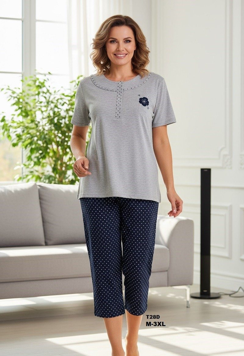 Piżamy DAMSKA TURECKA_size m-3xl_paczka 10 szt_mixkolor 5530529