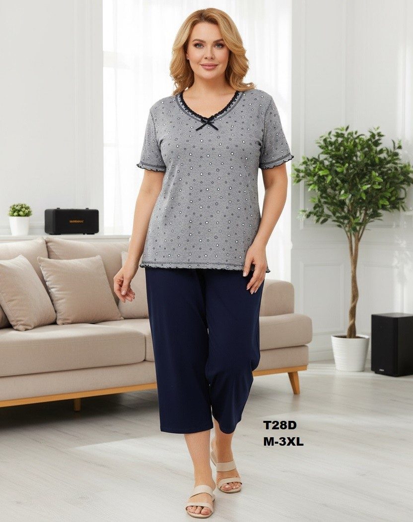 Piżamy DAMSKA TURECKA_size m-3xl_paczka 10 szt_mixkolor 5530531