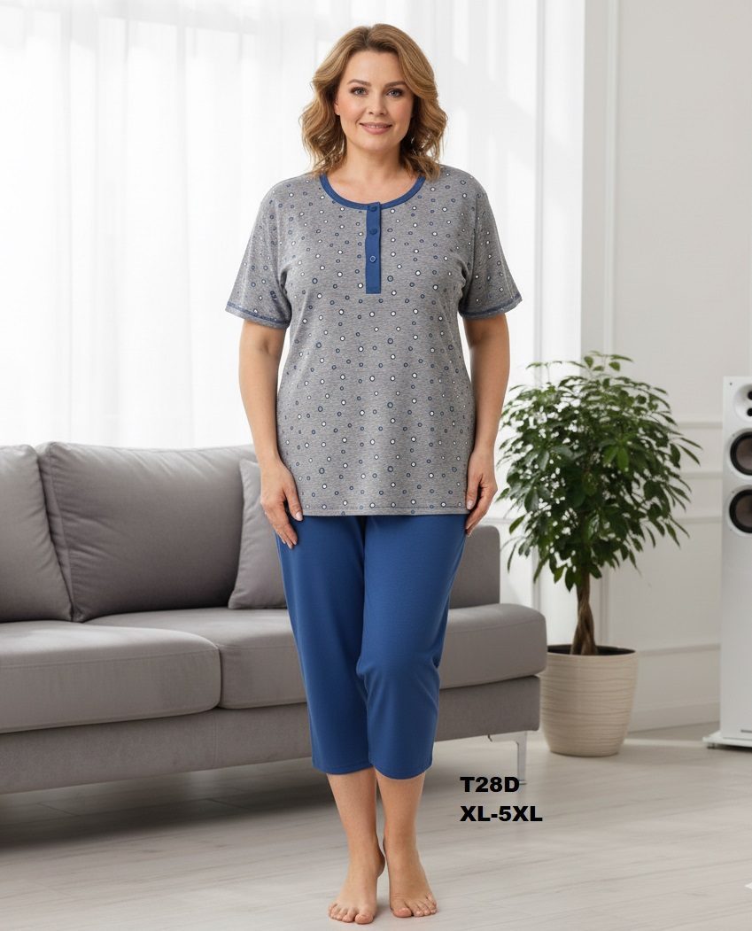 Piżamy DAMSKA TURECKA_size xl-5xl_paczka 10 szt_mixkolor 5530533