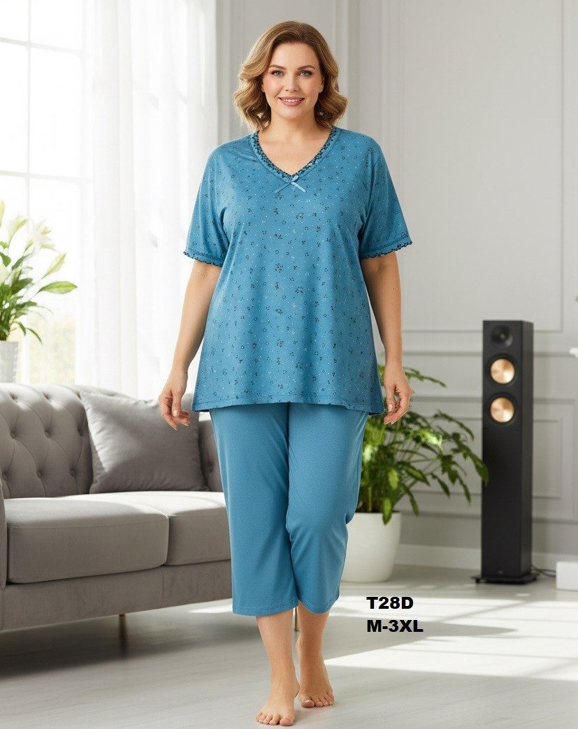 Piżamy DAMSKA TURECKA_size m-3xl_paczka 10 szt_mixkolor 5530546