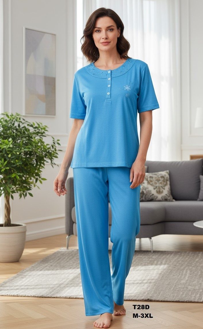 Piżamy DAMSKA TURECKA_size m-3xl_paczka 10 szt_mixkolor 5530588