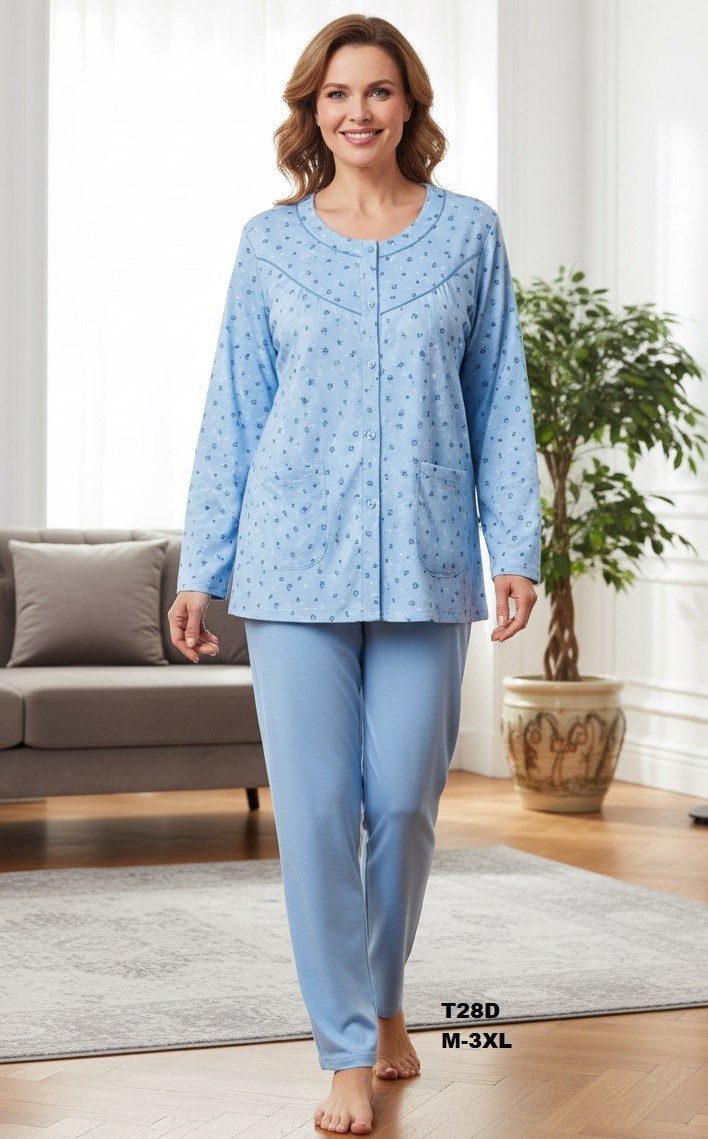 Piżamy DAMSKA TURECKA_size m-3xl_paczka 10 szt_mixkolor 5530593