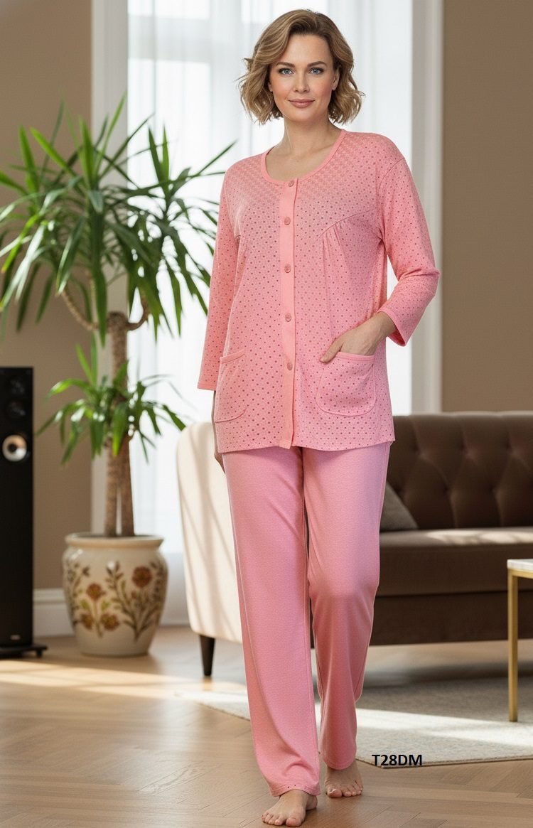 Piżamy DAMSKA TURECKA_size m-3xl_paczka 10 szt_mixkolor 5530596