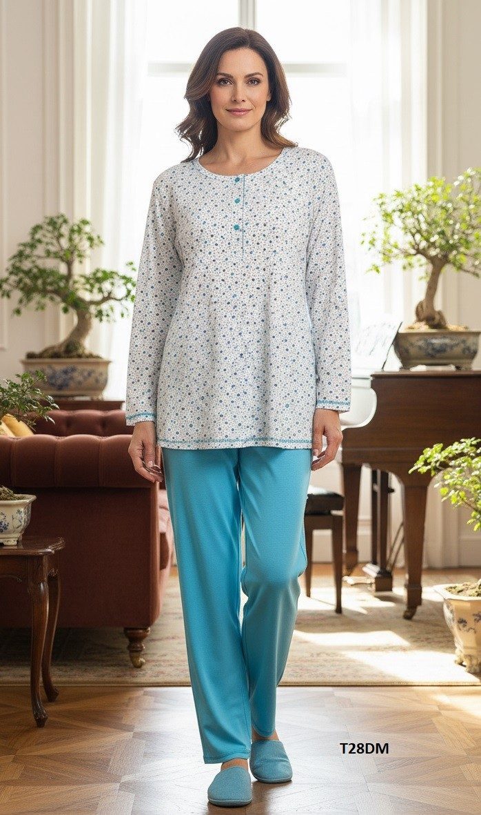 Piżamy DAMSKA TURECKA_size m-3xl_paczka 10 szt_mixkolor 5530615