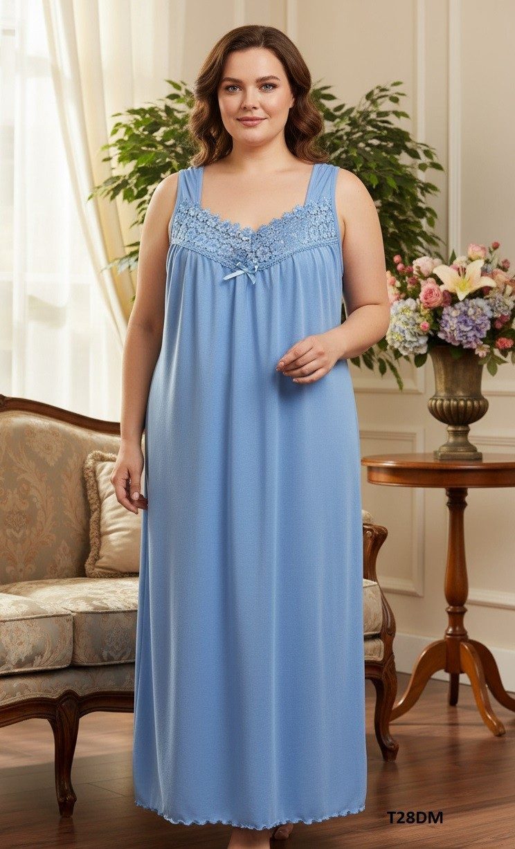 Koszule nocne DAMSKA TURECKA_size 4-8xl_paczka 10 szt_mixkolor 5284293
