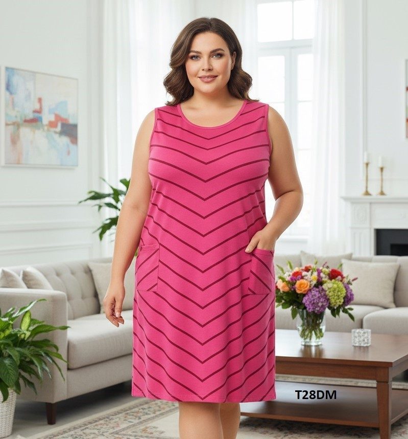 Koszule nocne DAMSKA TURECKA_size 4-8xl_paczka 10 szt_mixkolor 5284296