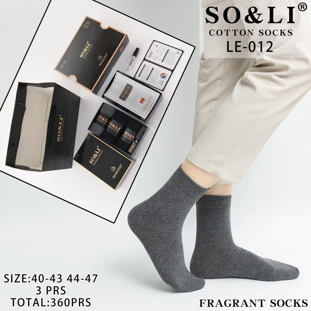 Skarpety MĘSKA.SIZE: 40-47_( 36PAR/PACZKA) KOLOR JAK NA ZDZIĘCIU 5012624