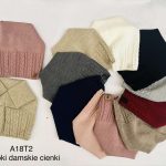 Czapki Damskie_ paczka 12szt _mix kolor 6321389