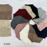 Czapki Damskie_ paczka 12szt _mix kolor 6321396