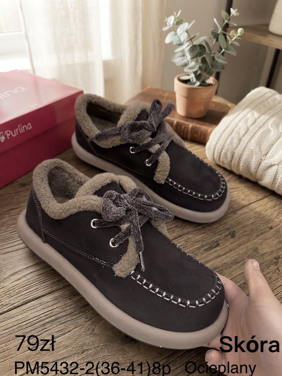 Buty Śniegowce mokasyny DAMSKIE (36-41_8par) 9607492