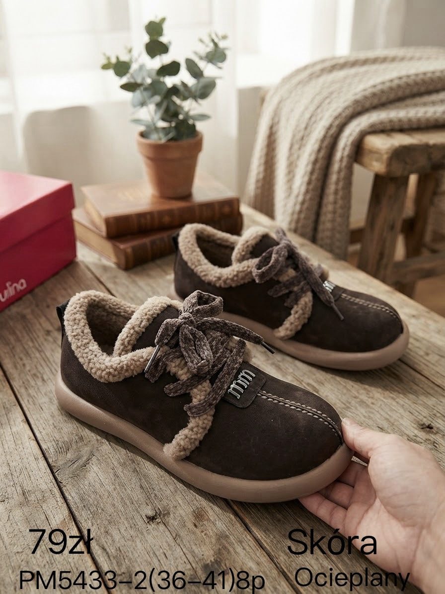 Buty Śniegowce mokasyny DAMSKIE (36-41_8par) 9607494