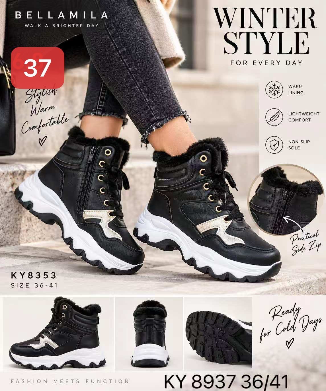 Buty Botki DAMSKIE (36-41_12par) 9607527