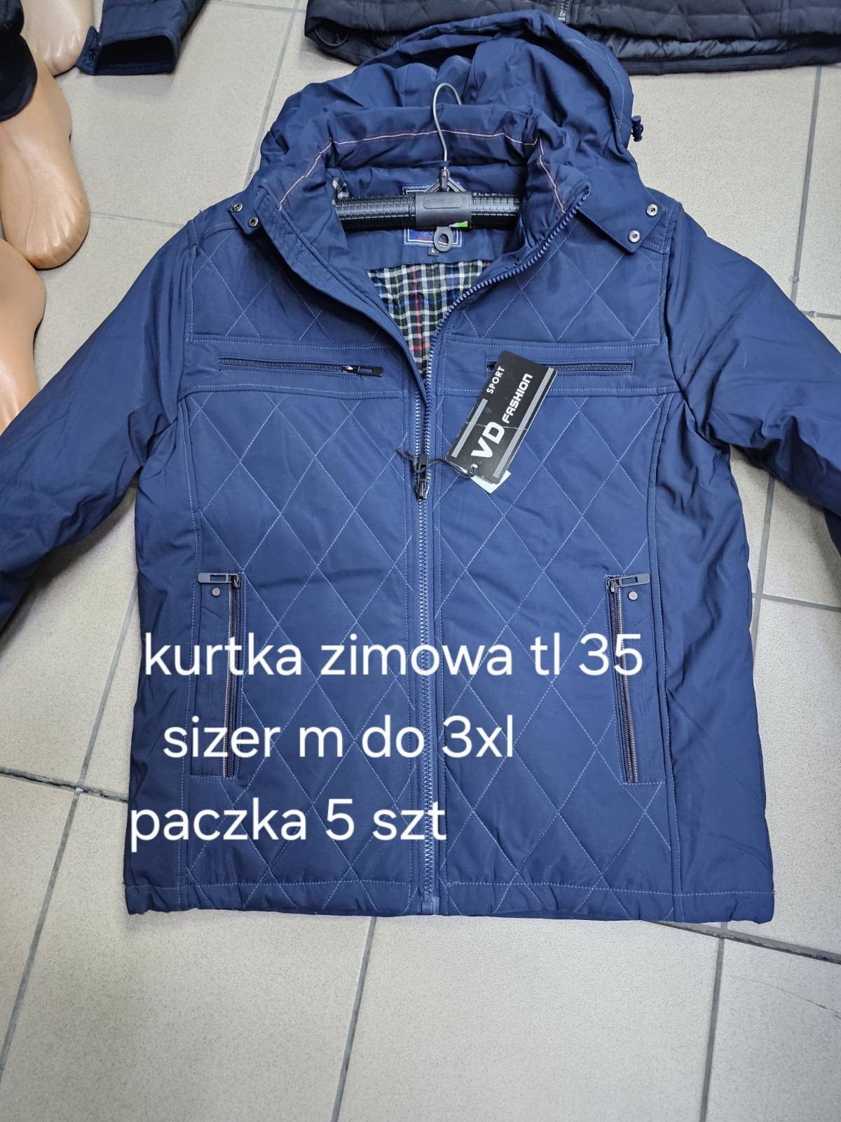 Kurtki MĘSKA_size m-3xl_paczka 5 szt_1kolor 1262903