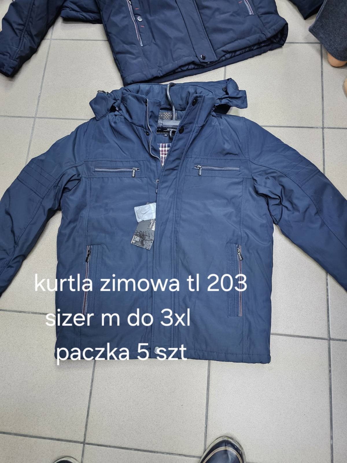 Kurtki MĘSKA_size m-3xl_paczka 5 szt_1kolor 1262910