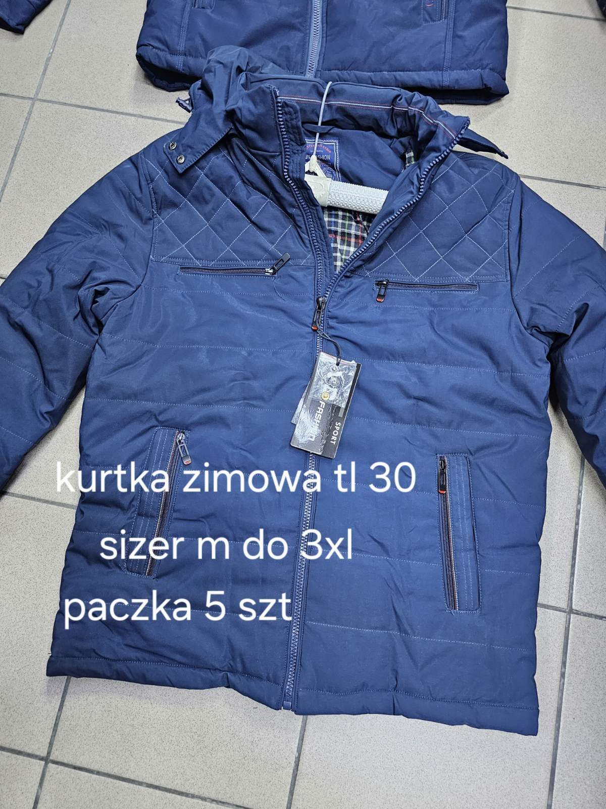 Kurtki MĘSKA_size m-3xl_paczka 5 szt_1kolor 1262912