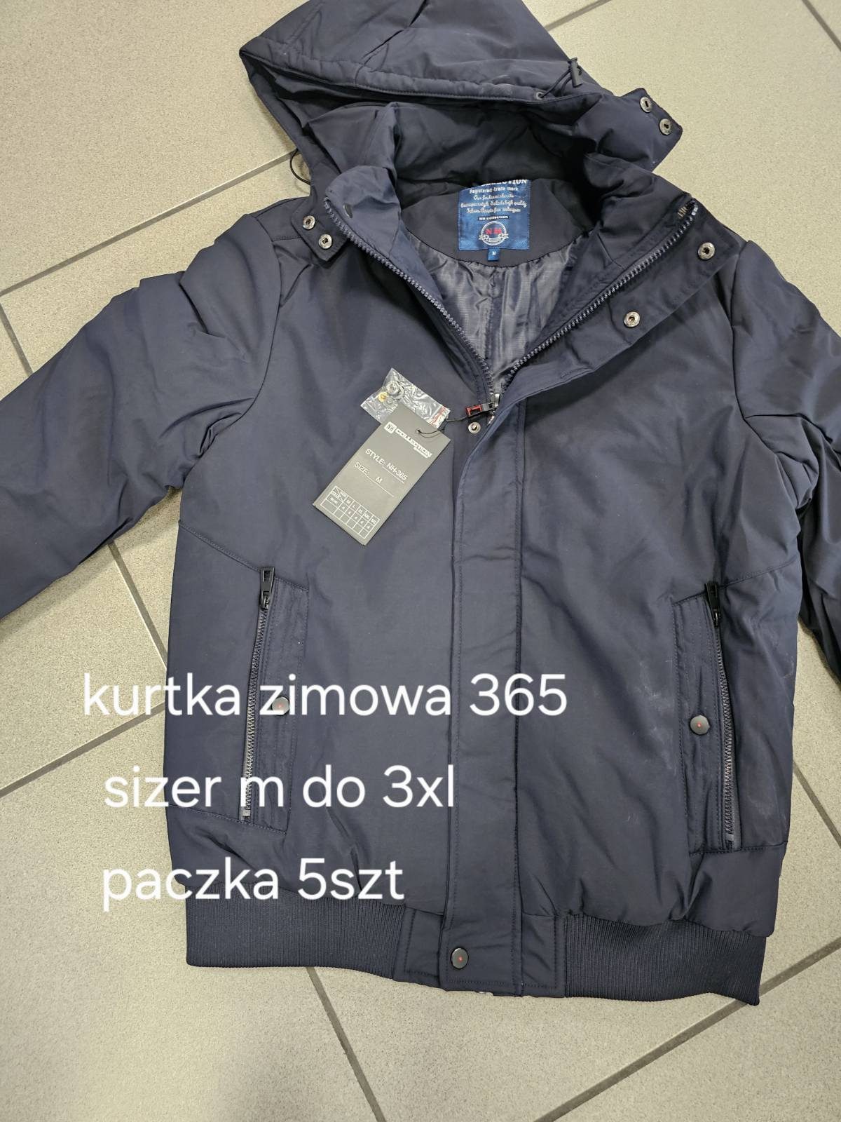 Kurtki MĘSKA_size m-3xl_paczka 5 szt_1kolor 1262916
