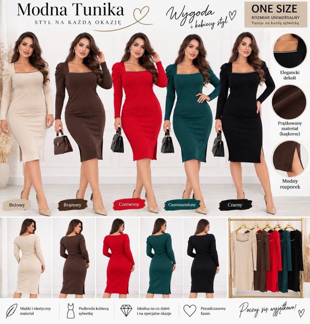 Tuniki DAMSKA TURECKA_size uni_paczka 6 szt_mixkolor 3936499