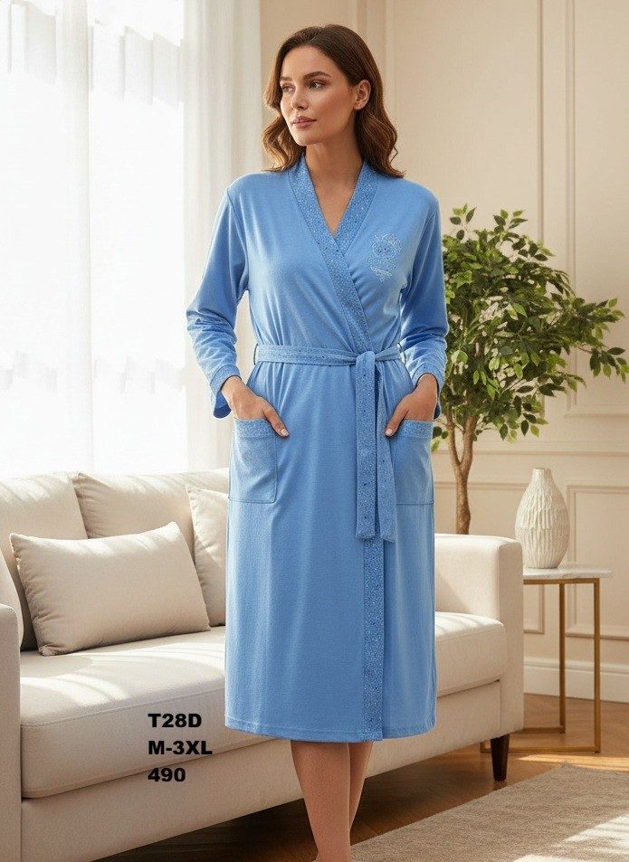 Szlafrok DAMSKA TURECKA_size m-3xl_paczka 10 szt_mixkolor 7435677