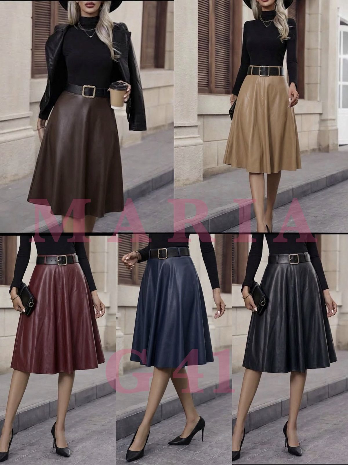 Spódnica długa Damskie wloskie _size uni_ paczka 6szt_ mix kolor 7435799