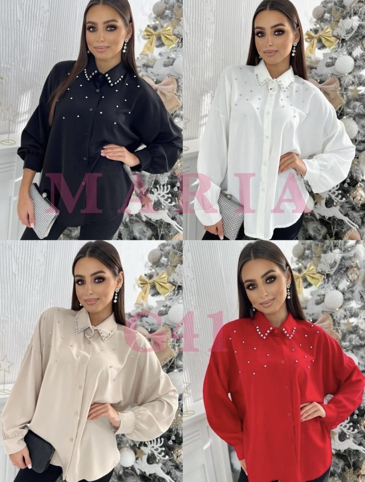 Koszule Damskie wloskie _size uni_ paczka 6szt_ mix kolor 8815912
