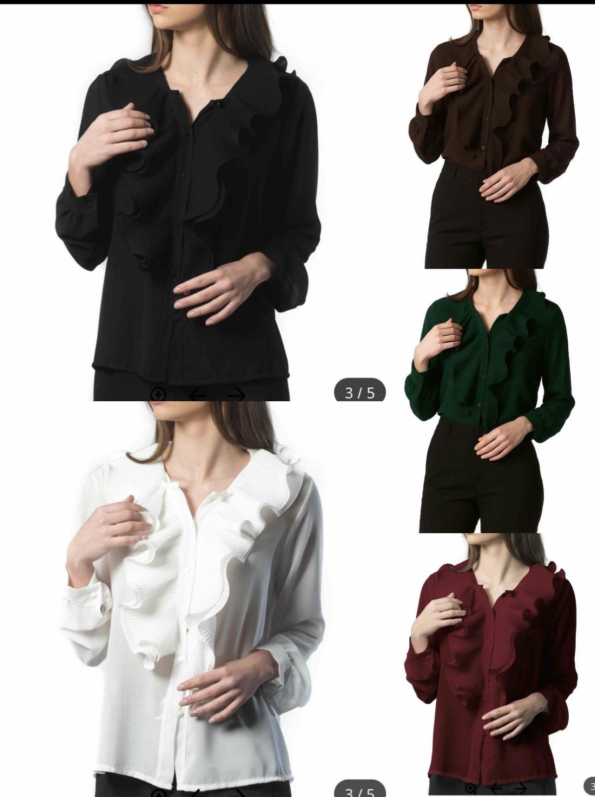 Koszule Damskie wloskie _size uni_ paczka 6szt_ mix kolor 8815916