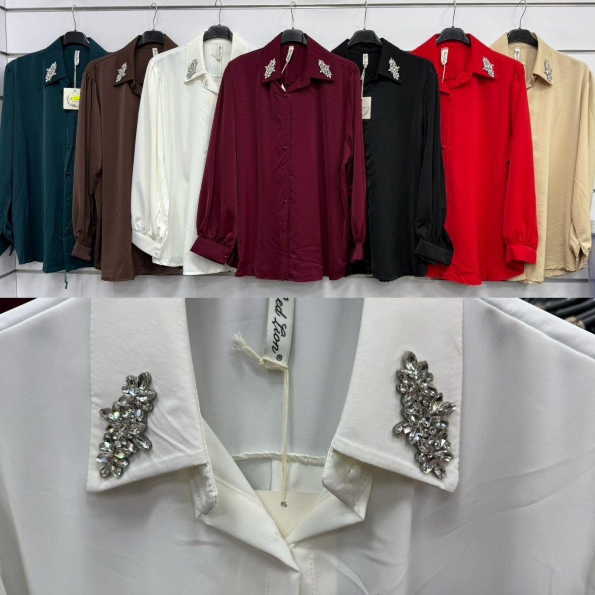 Koszule Damskie wloskie _size uni_ paczka 6szt_ mix kolor 8815918