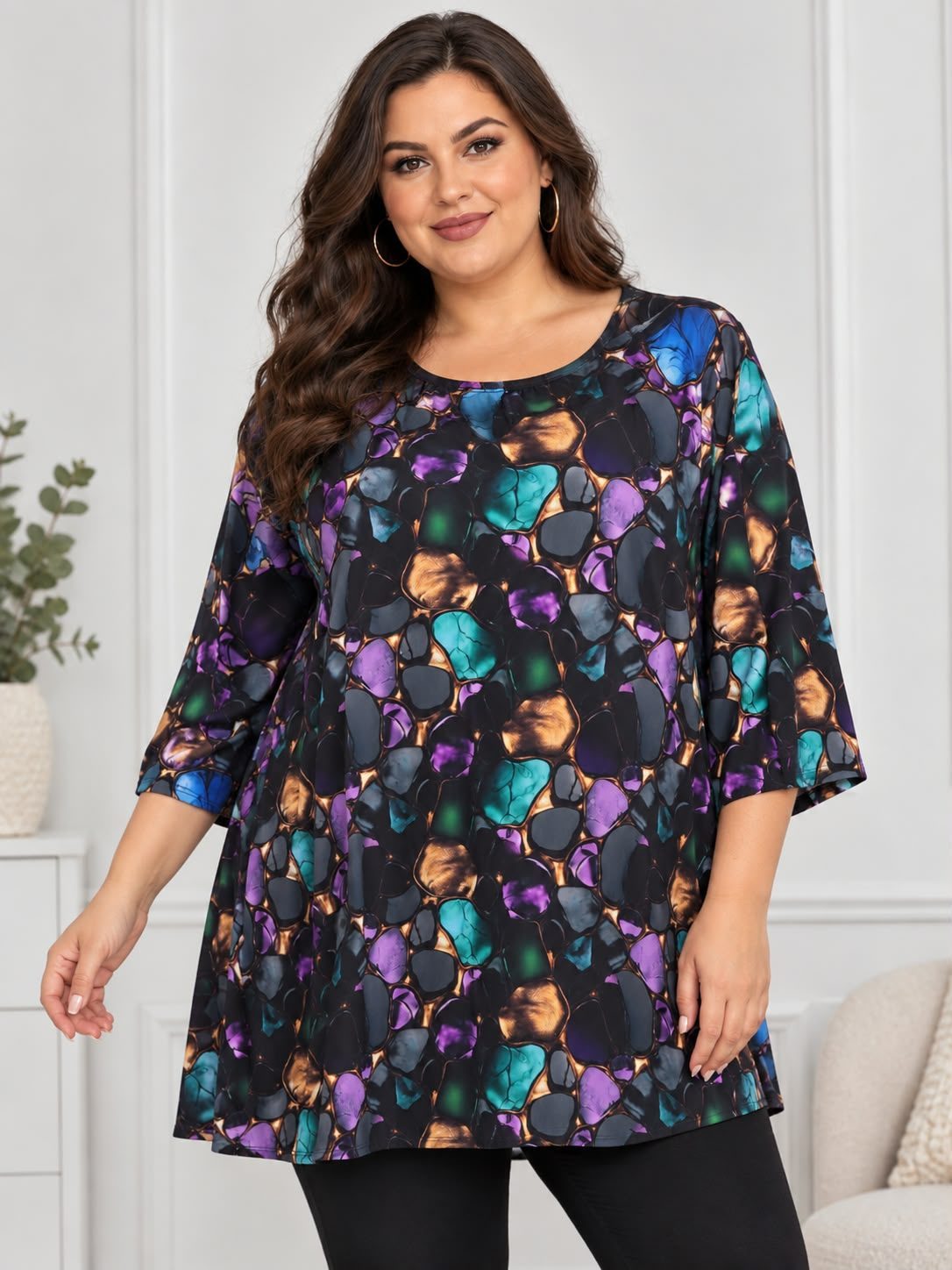 Tuniki Damskie Polskie_ size standard_ paczka 4szt 1 kolor 7330639
