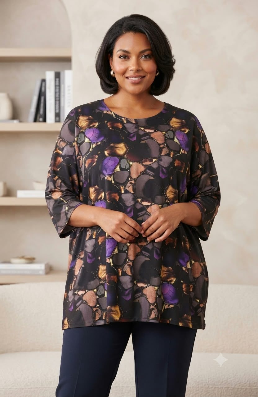 Tuniki Damskie Polskie_ size standard_ paczka 4szt 1 kolor 7330641