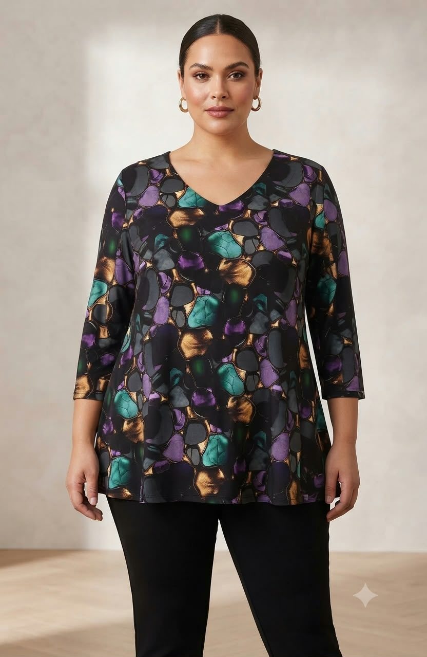 Tuniki Damskie Polskie_ size standard_ paczka 4szt 1 kolor 7330646