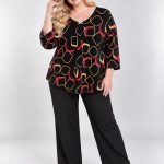 Bluzki Damskie Polskie_ size 54-60_ paczka 4szt 1 kolor 3167762