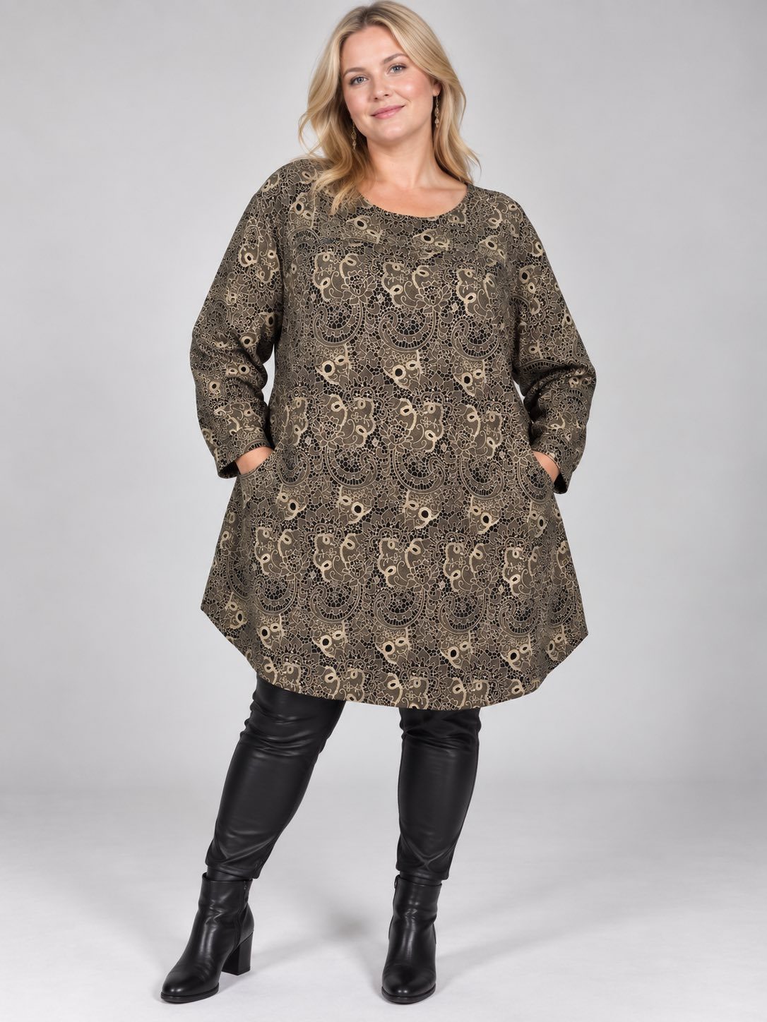 Tuniki Damskie Polskie_ size standard_ paczka 4szt 1 kolor 3167779